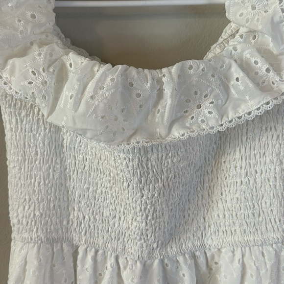 Simplee Off Shoulder Ruffle Trim Schiffy Dress - Picture 7 of 11